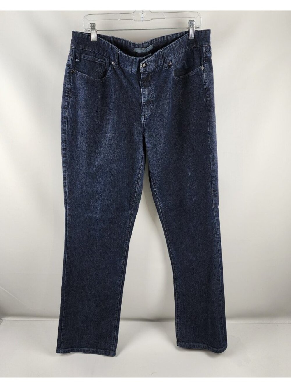Joseph Abboud Jeans Mens 36x31 Blue Slim Straight Leg Dark Wash Denim Logo